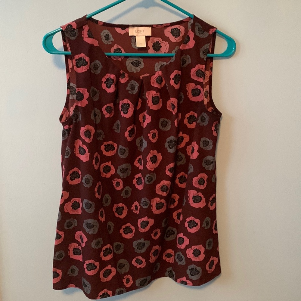 Loft floral blouse. Size S.